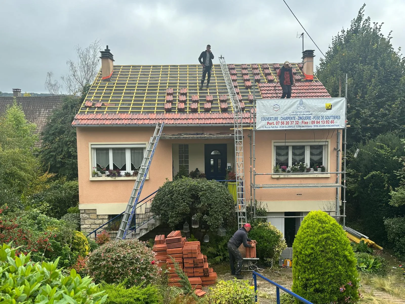 Réfection complète de toiture pavillonnaire
